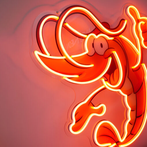 Thumps-up Shrimp LED Neon Acrylic Artwork - maroc