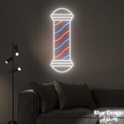 Barber Pole 1 - Barber Shop Neon Sign - couafor decor - maroc