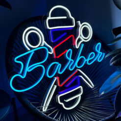 Barber Shop Logo LED Neon Sign - Wall Decor - maroc