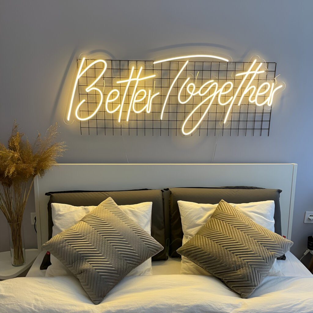 Better toghether Neon Sign - Maroc - wedding decor