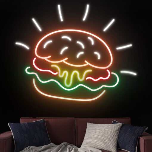 Big Burger LED Neon Sign - maroc