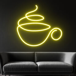 Coffee Cup 3 Neon Sing - Coffee Shop Decor - maroc