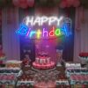 Colorful Happy Birthday Neon Sign - Neon Maroc