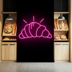 Croissant neon sign - Boulangerie Decor - maroc