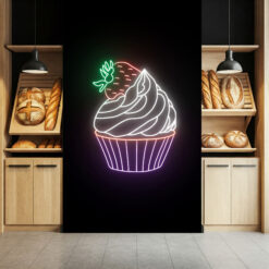 Cupcake neon sign - Boulangerie Decor - maroc