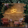 Double Heart Neon Sign - maroc