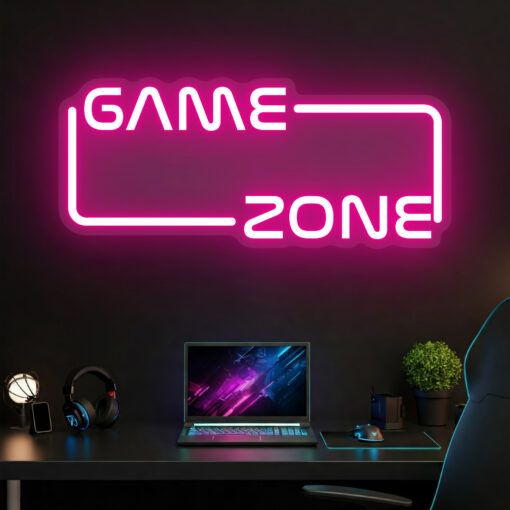 Game Zone Neon sign - Neon Gaming quotes - maroc