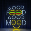 Good Food Good Mood Neon Sign - maroc