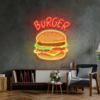 Burger Glow LED Neon Sign Acrylic Artwork - maroc