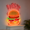 Burger Glow LED Neon Sign Acrylic Artwork - maroc