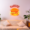 Burger Glow LED Neon Sign Acrylic Artwork - maroc