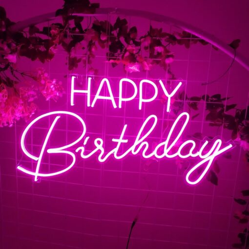 Happy Birthday Neon Sign - Neon Maroc