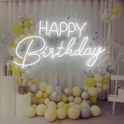 Happy Birthday Neon Sign - Neon Maroc