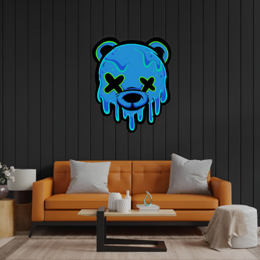 Ice Head Bear LED Neon Sign Acrylic Artwork - maroc