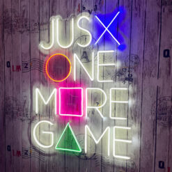 Just One More Game - PlayStation Neon Sign - Gaming Quotes - maroc