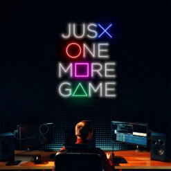 Just One More Game - PlayStation Neon Sign - Gaming Quotes - maroc