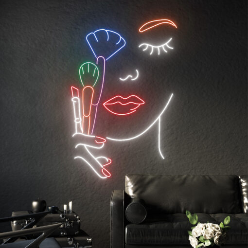 Makeup Women Neon Sign - Beauty Decor - maroc