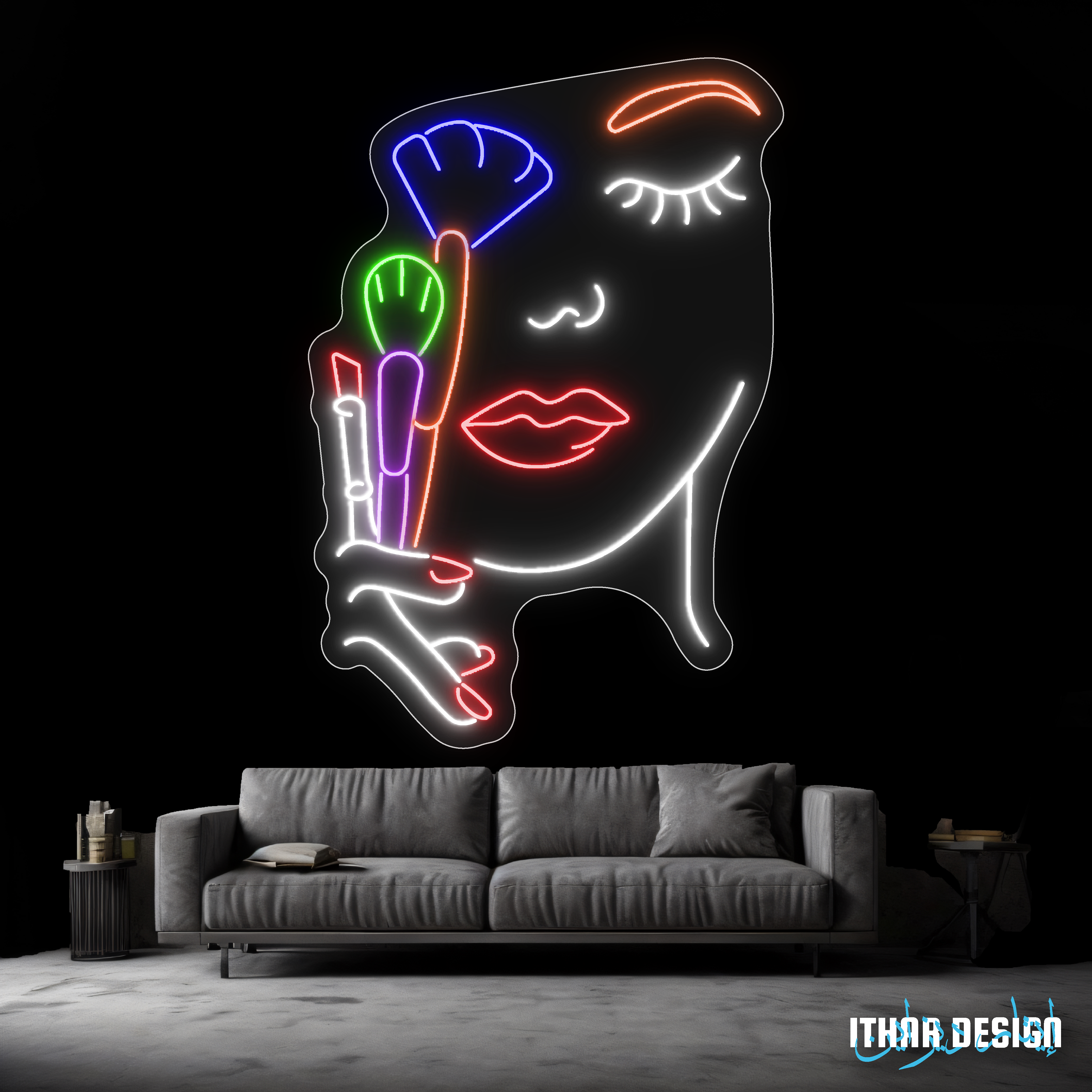 Makeup Women Neon Sign - neon sign maroc