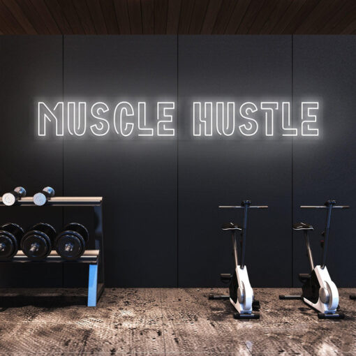 Muscle Hustle - GYM / Fitness Neon Sign - maroc