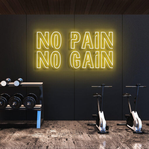 No Pain No Gain - maroc - neon sign (8)