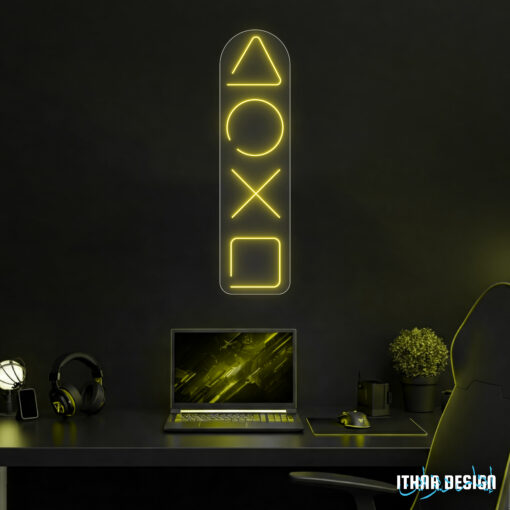 Enseigne Néon « Icônes PlayStation » – Déco Murale LED Gamer – Image 5