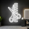 Scissors and Comb 2 - Barber Shop Neon Sign - maroc