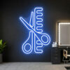 Scissors and Comb 2 - Barber Shop Neon Sign - maroc