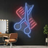 Scissors and Comb 1 - Barber Shop Neon Sign - maroc