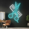 Scissors and Comb 1 - Barber Shop Neon Sign - maroc