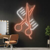 Scissors and Comb 1 - Barber Shop Neon Sign - maroc