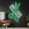 Scissors and Comb 1 - Barber Shop Neon Sign - maroc