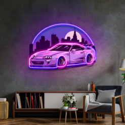 Sport car Supra Mk4 LED Neon Acrylic Artwork - maroc