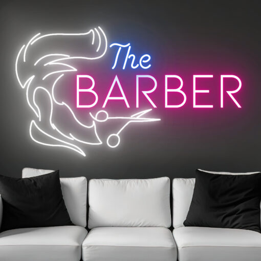 The Barber Neon Sign- Barber Shop Decor - maroc