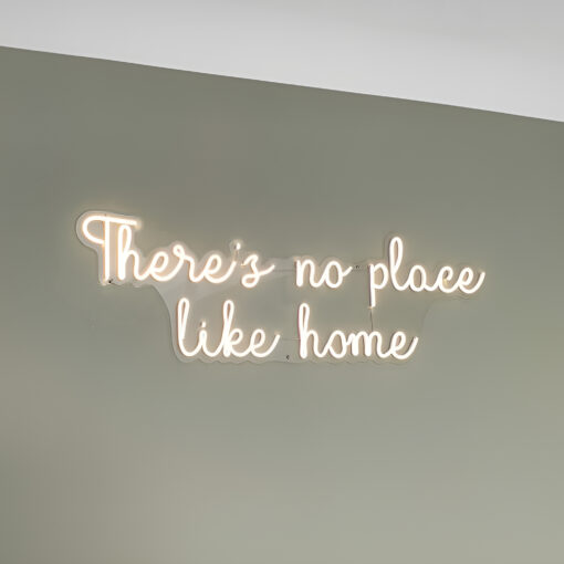 لافتة نيون - "There is No Place Like Home" - ديكور المنزل