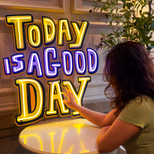 Today Is a Good Day LED Neon Acrylic Artwork - maroc