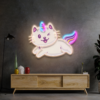 The Cute Flying Cat Unicorn LED Neon Acrylic Artwork - maroc