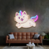 The Cute Flying Cat Unicorn LED Neon Acrylic Artwork - maroc