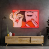 Japanese Geisha Girl LED Neon Acrylic Artwork maroc