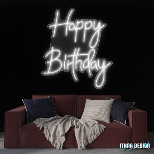 Happy Birthday Neon Sign -Neon Birthday Sign - Neon Maroc