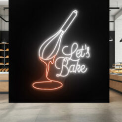 let's Bake Neon Sign - Boulangerie Decor - maroc