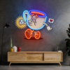 Cute Retro Trendy Coffee Cup LED Neon Acrylic Artwork maroc