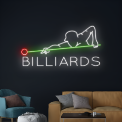 Billiard Player Neon Sign - maroc