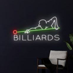 Billiard Player Neon Sign - maroc