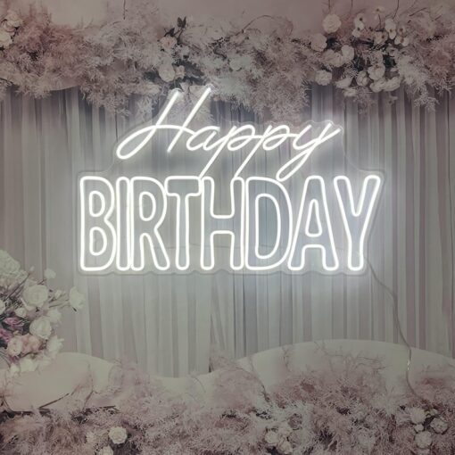 Happy Birthday 4 Neon Sign - neon maroc