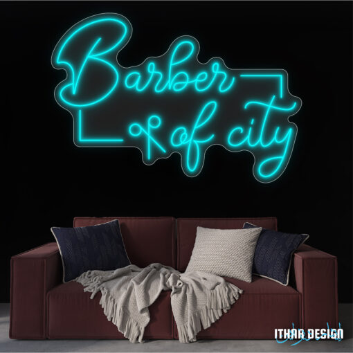 Enseigne Néon Personnalisée pour Barber Shop – Image 2