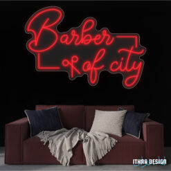 barber shop name - maroc neon sign