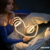 Female Portrait neon sign maroc