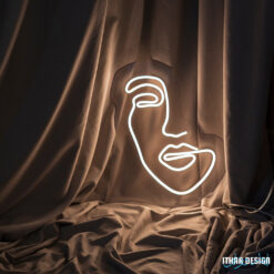 Female Portrait neon sign maroc