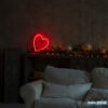 simple hear neon sign maroc