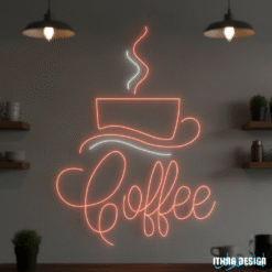 Coffee Cup LED Neon Sign for Cafés and Coffee Shop Decor